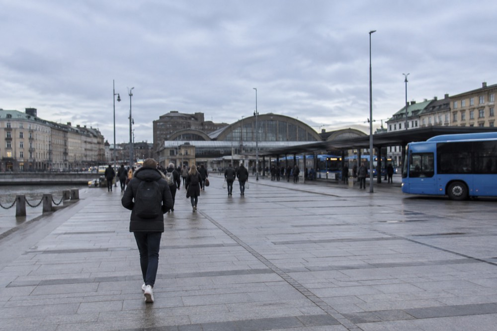 Nils Ericson Terminalen bus bays outside Gothenburg Centralstation